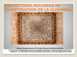 REPOSITORIO RECURSOS DE INVESTIGACIÓN DE LA ALHAMBRA