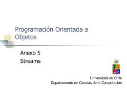 Java6-Streams - Universidad de Chile