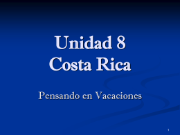 Unidad 8 Costa Rica
