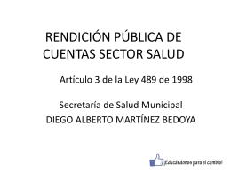 Descargar el informe Rendición Pública de Cuentas Secretaría de