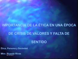 Presentación de PowerPoint - philosophica.us / Ricardo M. Rivas