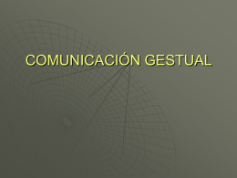 COMUNICACIÓN GESTUAL