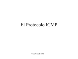 El Protocolo ICMP - Profesor Cesar Guisado