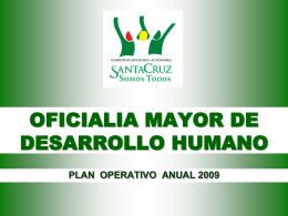 OMDH - Gobierno Municipal de Santa Cruz de la Sierra