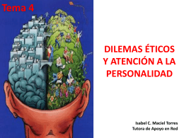 dilemas éticos y atención a la personalidad