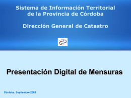Sistema de Información Territorial de Córdoba