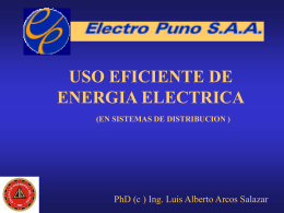 PROYECTOS DE AHORRO DE ENERGIA ELECTRICA