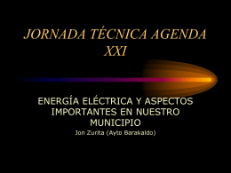 Energía eléctrica - Agend 21 Escolar