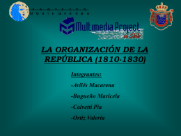 La organización de la República