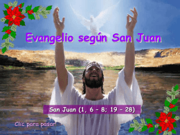 III Domingo de Adviento, Ciclo B. San Juan 1, 6-8. 19-28