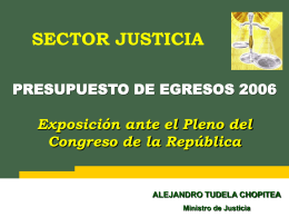Ministerio de Justicia - Congreso de la República del Perú