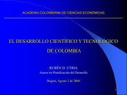 Colombia visión 2019 - Academia Colombiana de Ciencias