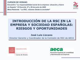 Riesgos y Oportunidades - Asociación Española de Contabilidad y