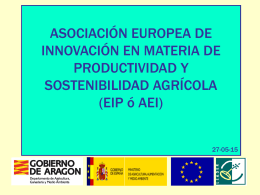 La Asociación Europea de Innovación y los grupos operativos para