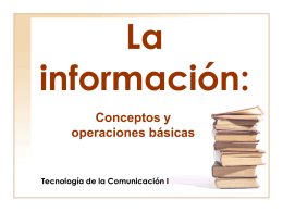 1-La información- conceptos y operaciones