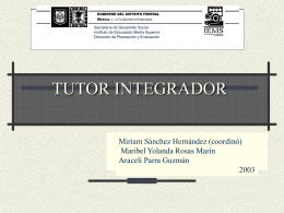 TUTOR INTEGRADOR - Programa Galatea