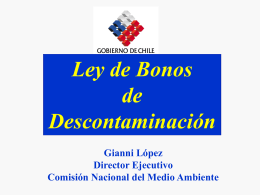 Ver documento de apoyo Sr. Gianni López (Conama)