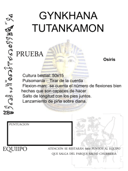 gynkhana tutankamon