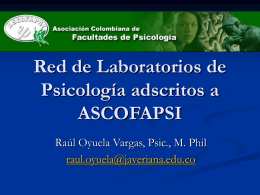 informe - ASCOFAPSI - Asociación Colombiana de Facultades de