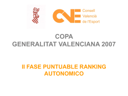 COPA GENERALITAT VALENCIANA 2007