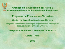 resultados - Instituto de Investigaciones de la Amazonía Peruana