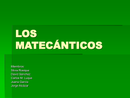 LOS MATECANTICOS powerpoint - redes profesionales del cep