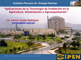 IVESTIG. - DESARROLLO - Instituto Peruano de Energía Nuclear