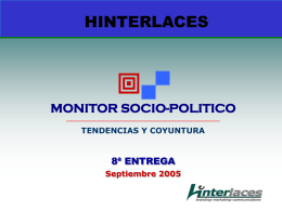 8º MONITOR SOCIO-POLITICO HINTERLACES
