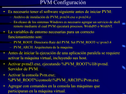 Configuración de PVM