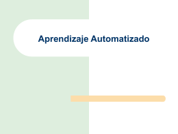 Aprendizaje Automati.. - Departamento de Sistemas e Informática