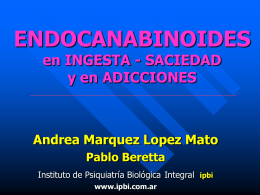 Endocanabinoides - Instituto de Psiquiatría Biológica Integral