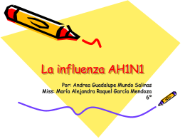 La influenza AH1N1 - Instituto Pedagógico Emmanuel Kant