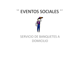 `` EVENTOS SOCIALES ´´