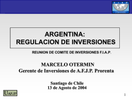 Argentina -Otermin - (FIAP) Federación Internacional de