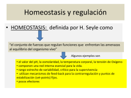 homeostasis y regulacion