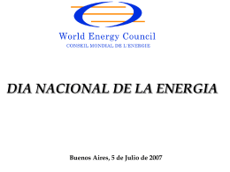 Diapositiva 1 - Comité Argentino Consejo Mundial de Energía