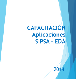 Capacitación SIPSA-EDA
