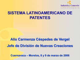 sistema latinoamericano de patentes