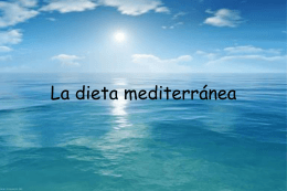 Dieta mediterránea - AMPA Colegio Público Alhambra