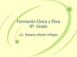 Formación Cívica y Ética 8º. Grado