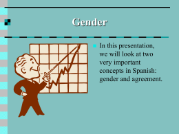 Gender & Number