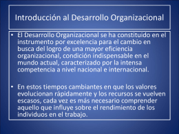 Qué es el Desarrollo Organizacional Definiciones