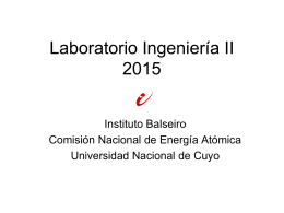 Diapositiva 1 - Instituto Balseiro