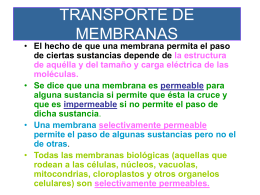 TRANSPORTE DE MEMBRANAS