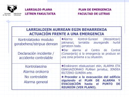 Plan de Emergencia de la Facultad de Letras
