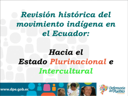 Revisión histórica del movimiento indígena en el Ecuador