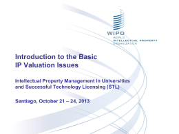 Valuation of Early Stage Technologies: How to Reach a