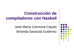 Construcción de compiladores con Haskell