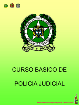 PROPUESTA DE CAPACITACION EN POLICIA JUDICIAL