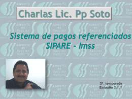El SIPARE Charlas Lic. Pp Soto